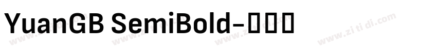 YuanGB SemiBold字体转换